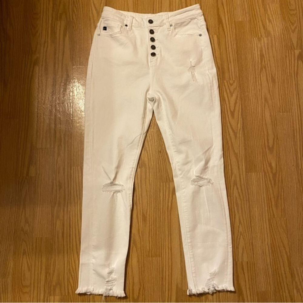 Kancan High-Rise Distressed Skinny Fit Jeans‎